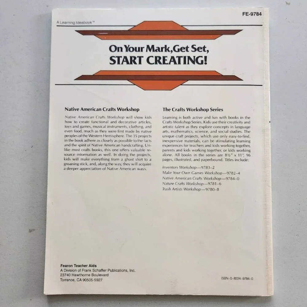 Native American Crafts Workshop Crafts Workshop Series Book Activity Book Arts a